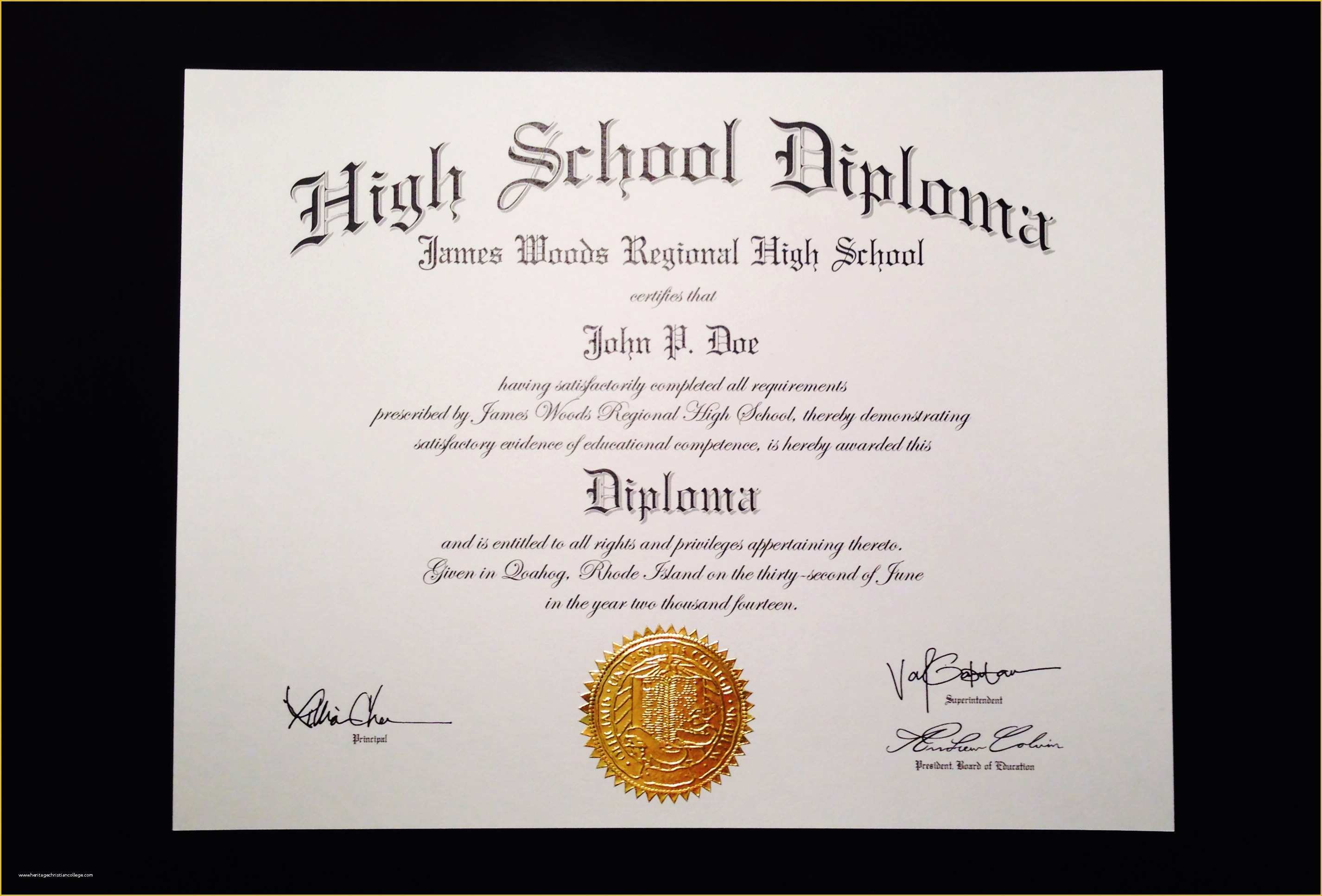 Free Fake High School Diploma Templates Of 6 Best Of High School Diploma Printable Fake High