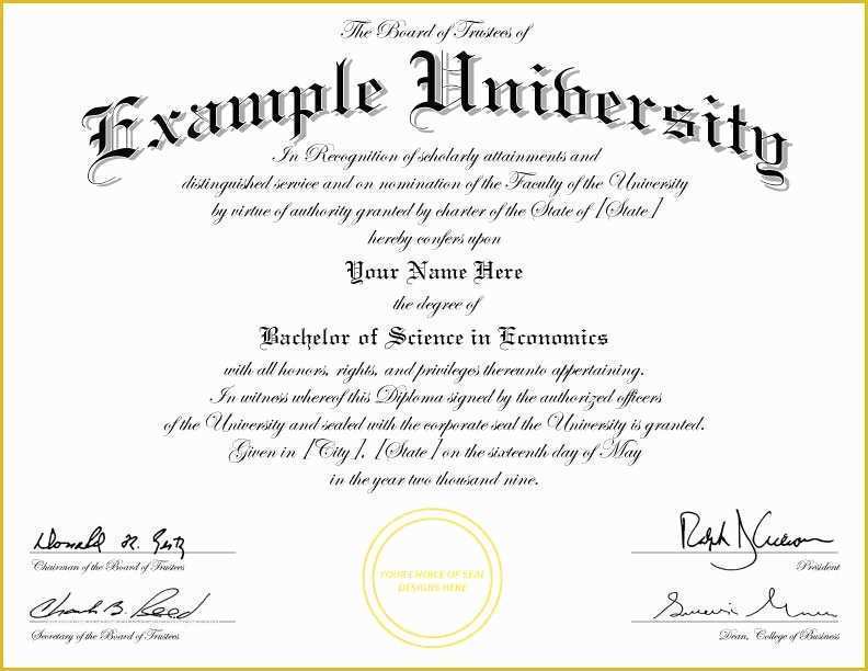 Free Fake High School Diploma Templates Of Buy A Fake College Diploma Line