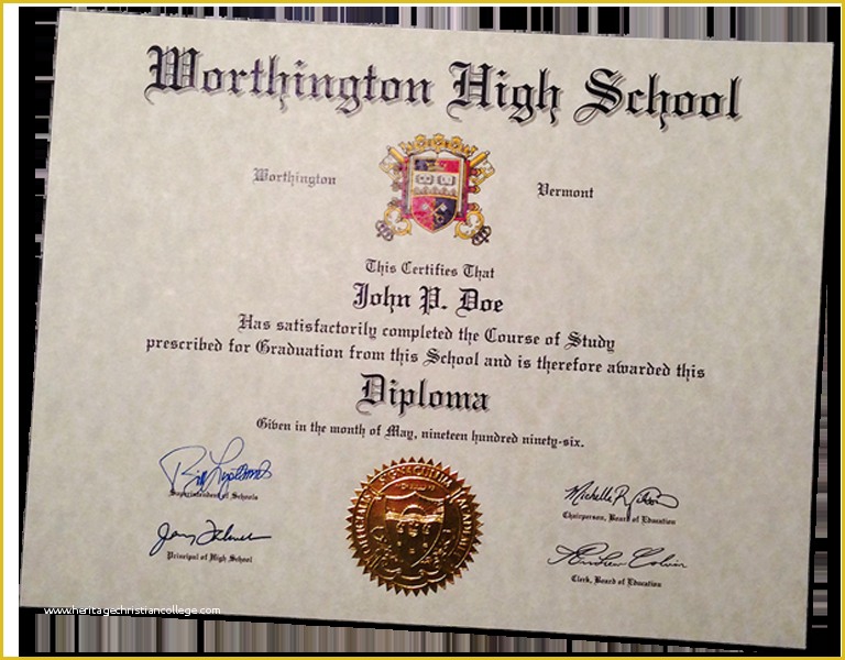Free Fake High School Diploma Templates Of Buy A Fake High School Diploma & Transcripts Line