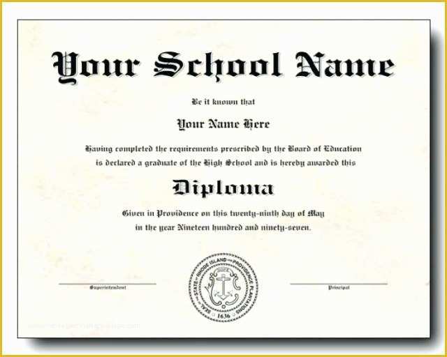 Free Fake High School Diploma Templates Of Certificate Template Download Blank Free Printable Ged