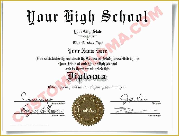 Free Fake High School Diploma Templates Of Fake High School Diploma Template 2 Make Id – Yakult