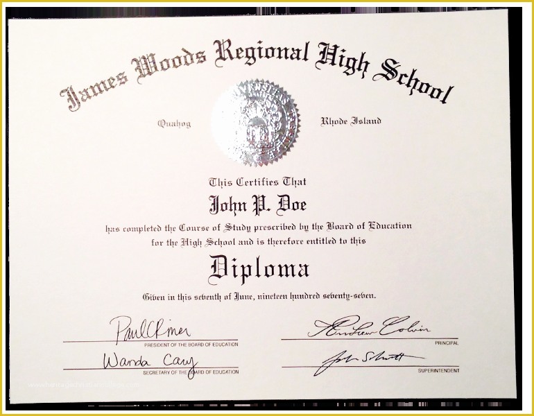 Free Fake High School Diploma Templates Of Fake High School Diplomas &amp; Certificates