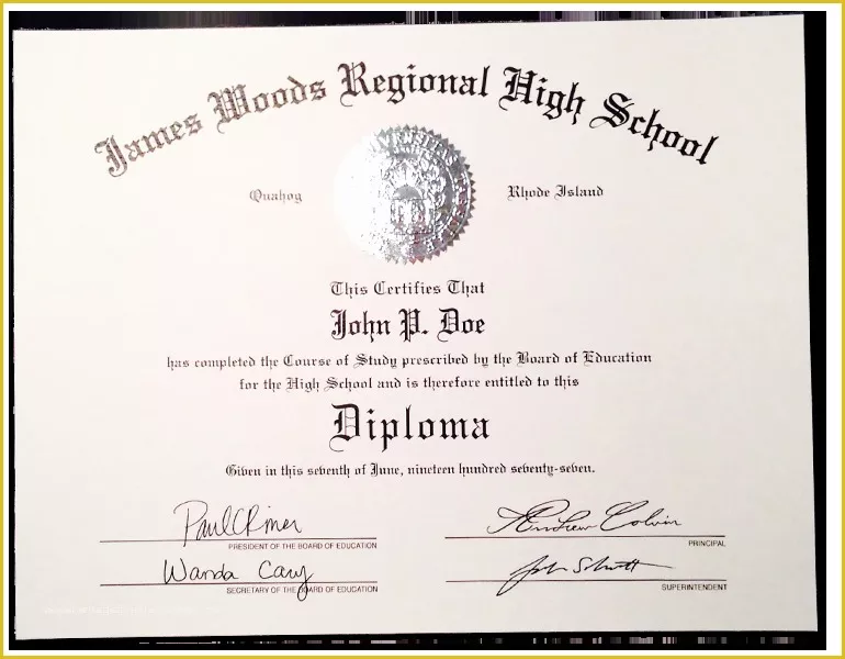 Free Fake High School Diploma Templates Of Fake High School Diplomas & Certificates