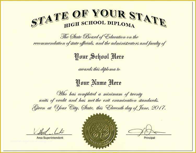 Free Fake High School Diploma Templates Of Tario High School Diploma Template High School Fake