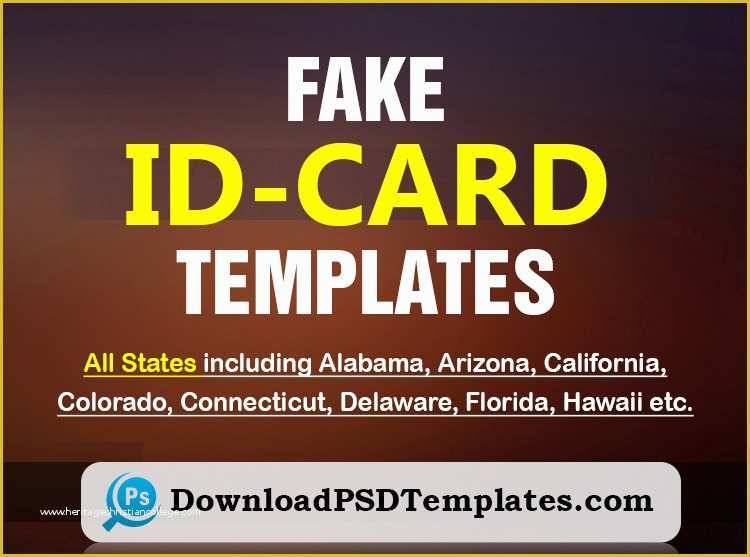 Free Fake Id Templates Online Of Fake Id Templates Generator