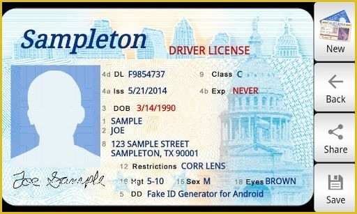 Free Fake Id Templates Online Of New Texas Drivers License Template Beepmunk