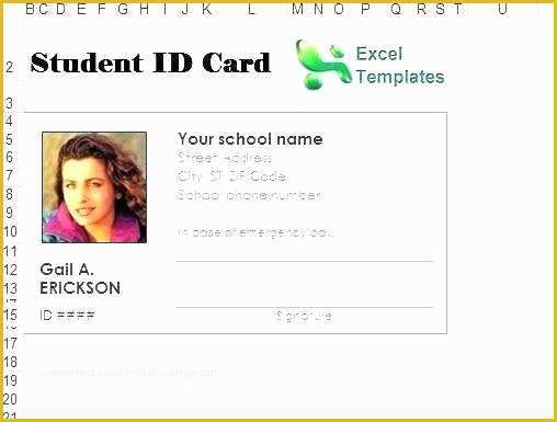 Free Fake Id Templates Online Of Photo Id Template Free