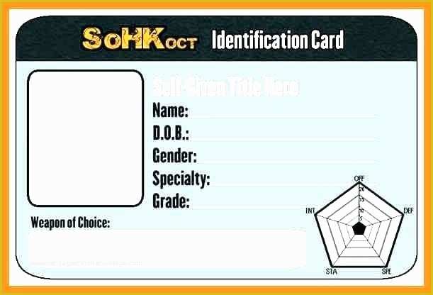 Free Fake Id Templates Online Of Photo Id Template Free