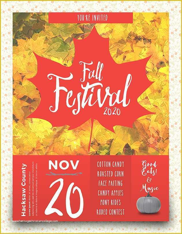 Free Fall Flyer Templates Of Best Harvest and Thanksgiving Flyer Templates