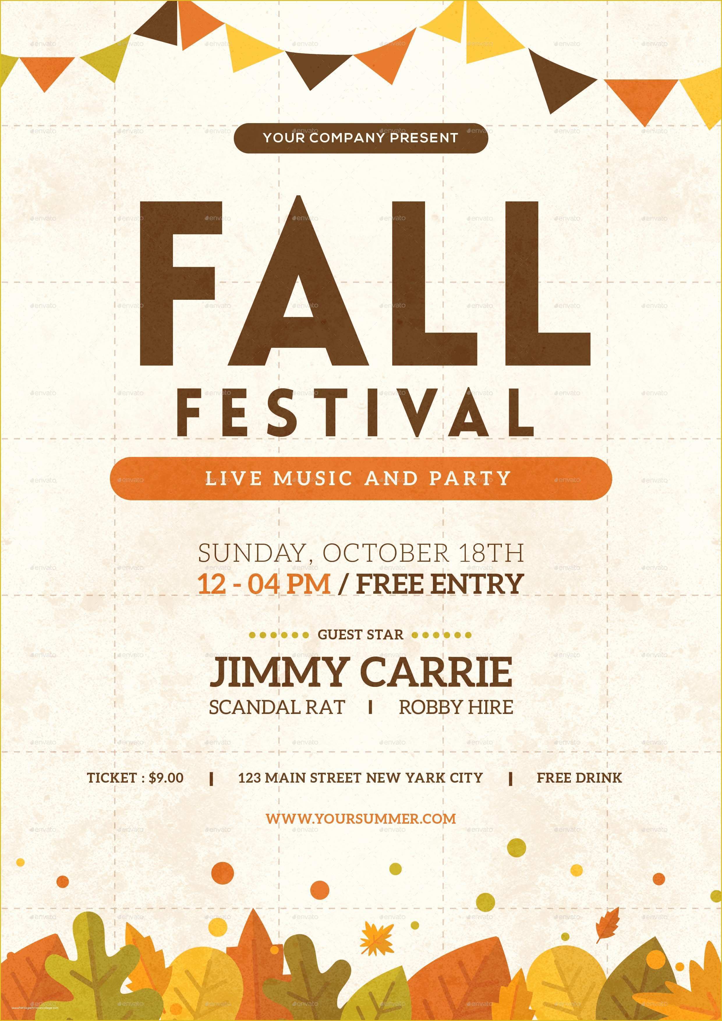 Free Fall Flyer Templates Of Fall Festival Flyer by tokosatsu
