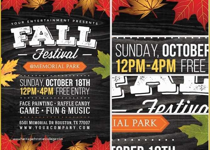 Free Fall Flyer Templates Of Fall Festival Flyer Template 2 Flyerheroes