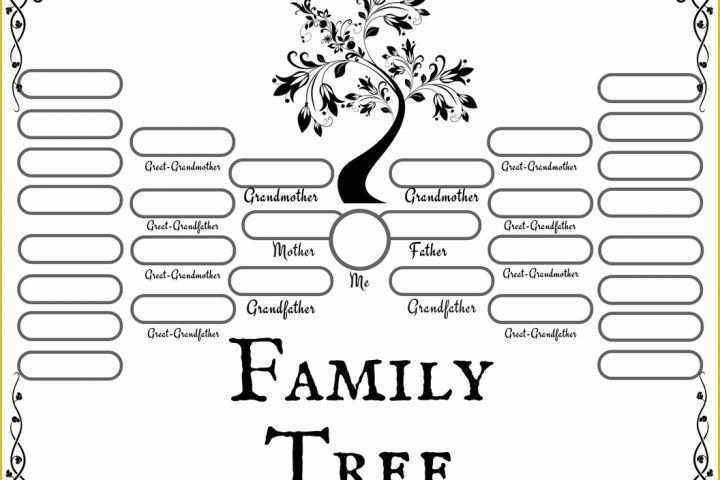 Free Family History Templates Of 4 Free Family Tree Templates for Genealogy Craft or