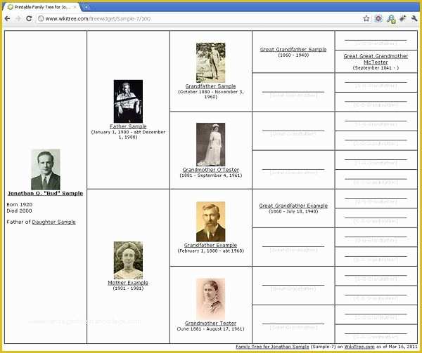 Free Family History Templates Of Blank Family Group Sheet Pedigree Chart