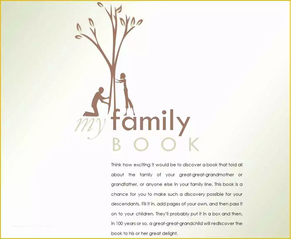 Free Family History Templates Of Family History Book