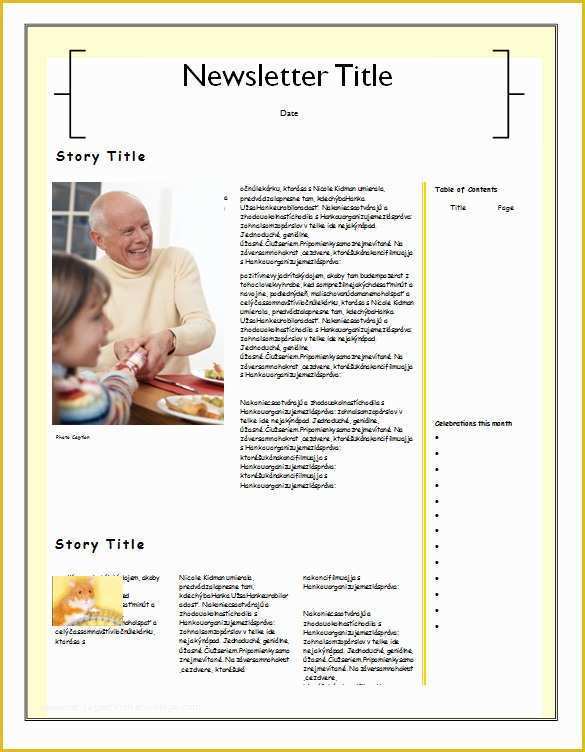 Free Family Newsletter Template Of Family Newsletter Template – Emmamcintyrephotography