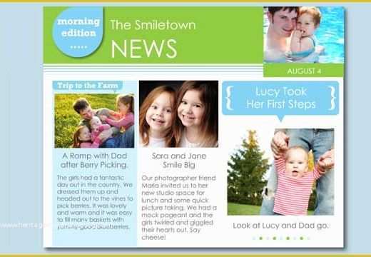 Free Family Newsletter Template Of Newsletter Templates 21 Free Psd Ai Eps Vector