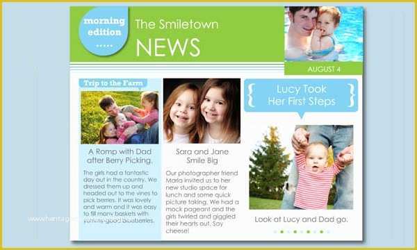 Free Family Newsletter Template Of Newsletter Templates 21 Free Psd Ai Eps Vector