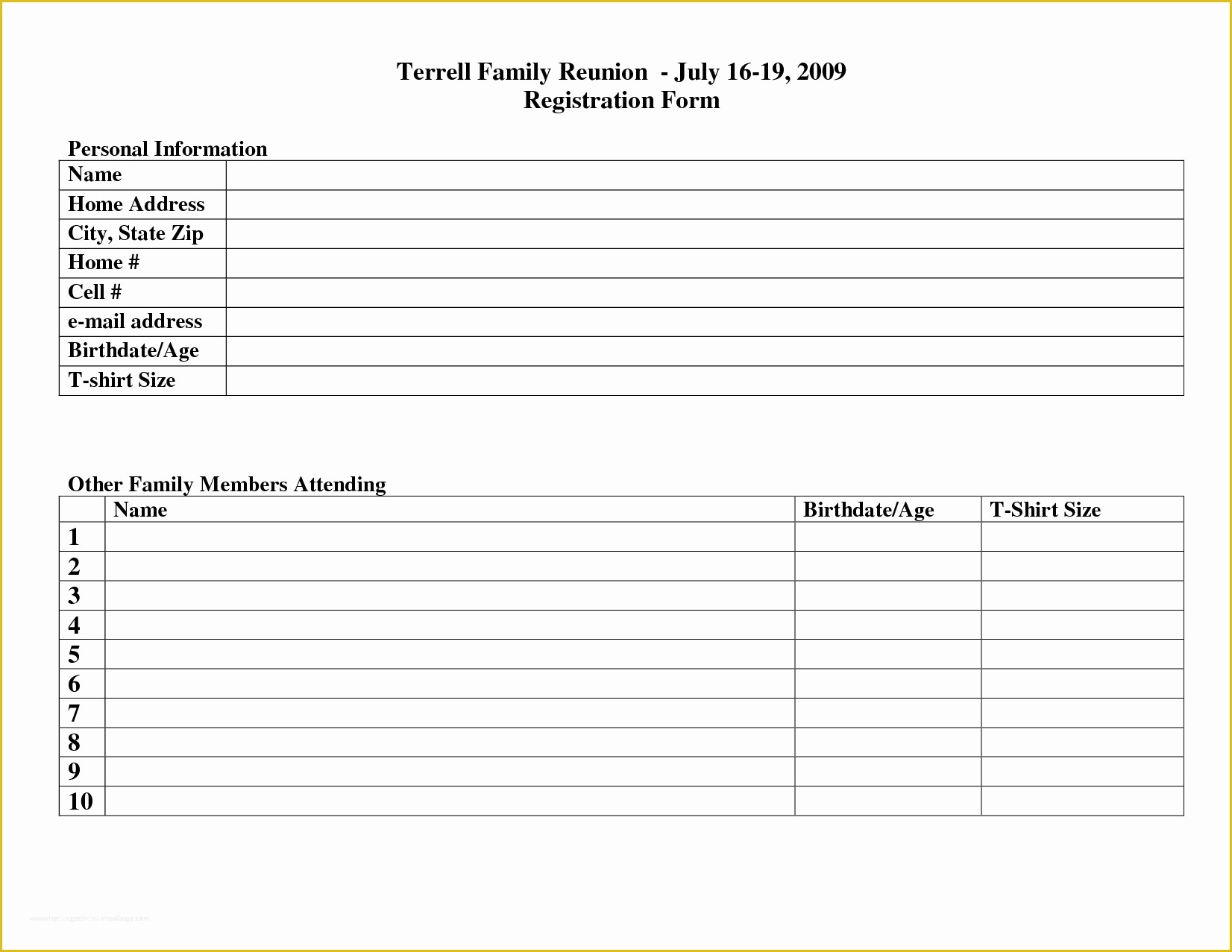 Free Family Reunion Survey Templates Of Family Reunion forms Template to Pin On Pinterest