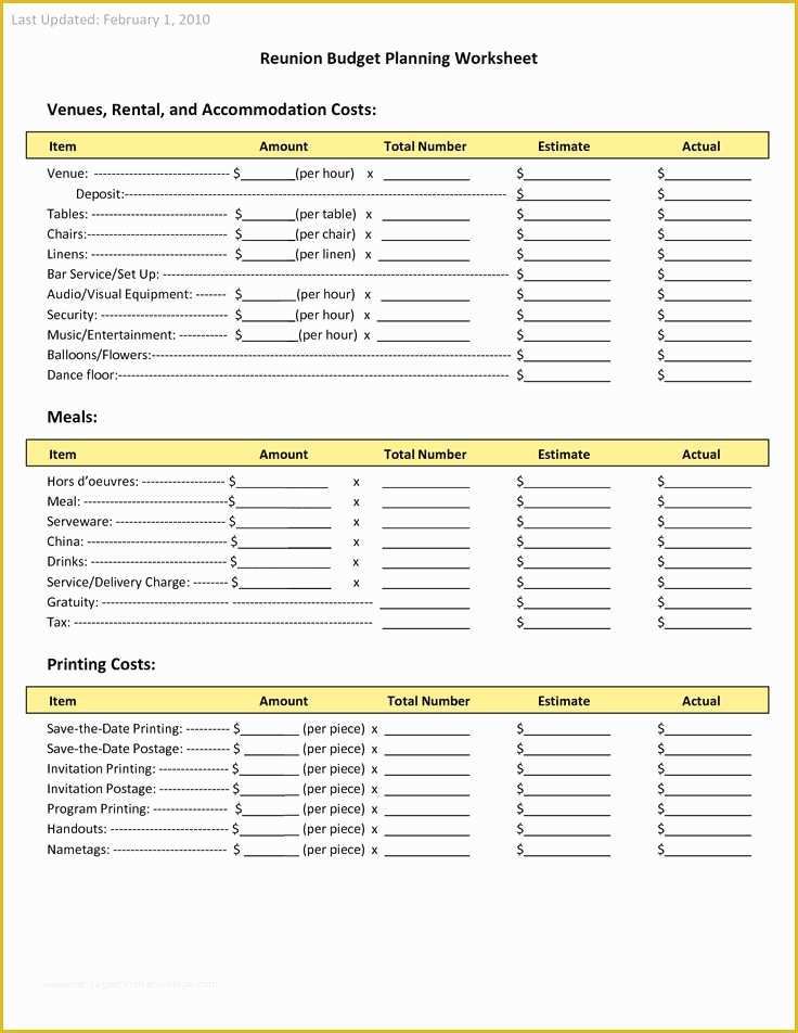 Free Family Reunion Survey Templates Of Family Reunion Planners