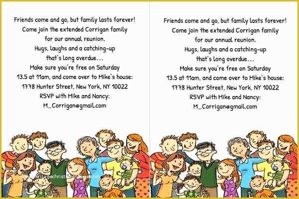 Free Family Reunion Survey Templates Of Family Reunion Templates Free Printable Invitations