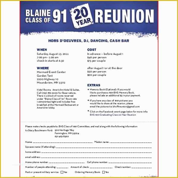 Free Family Reunion Website Template Of Class Reunion Invitation Templates