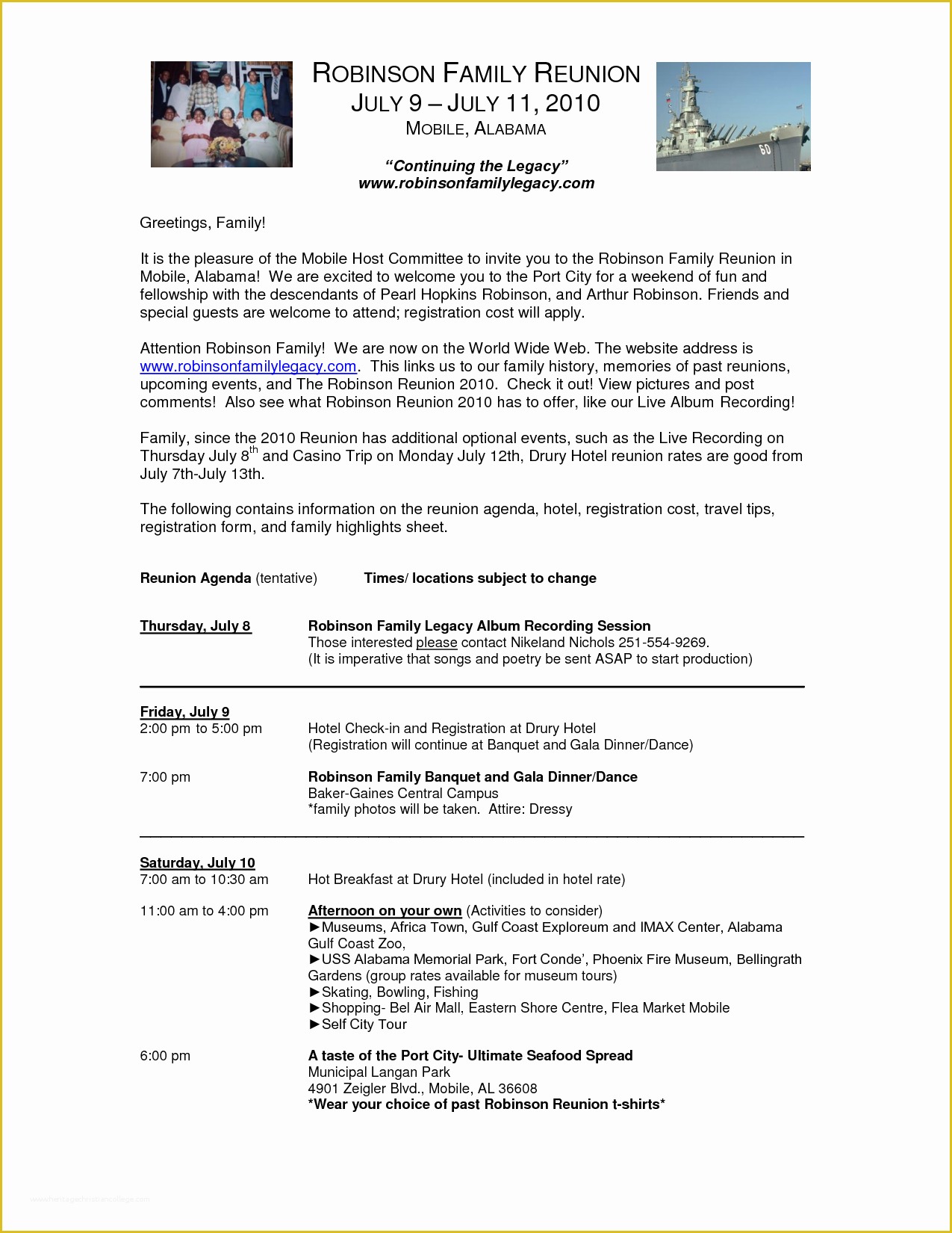 Free Family Reunion Website Template Of Family Reunion Letter Templates Portablegasgrillweber