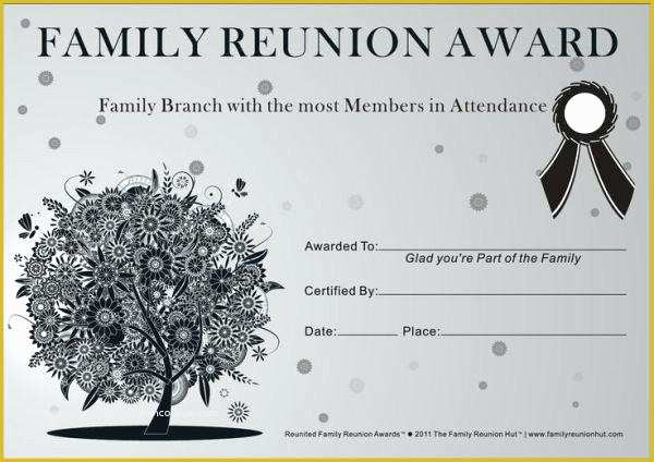 Free Family Reunion Website Template Of Family Reunion Templates Awards Banquet Program Template