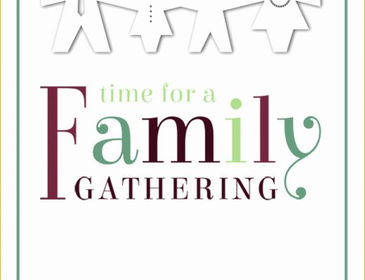 Free Family Reunion Website Template Of Time for A Family Gathering Free Printable Family
