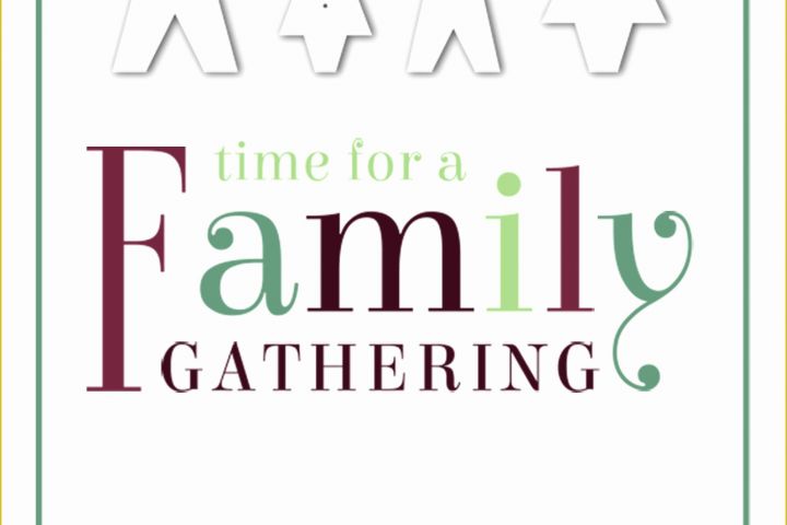 Free Family Reunion Website Template Of Time for A Family Gathering Free Printable Family