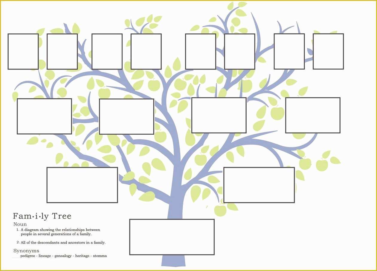 Free Family Tree Template Of Free Family Tree Template to Print Google Search