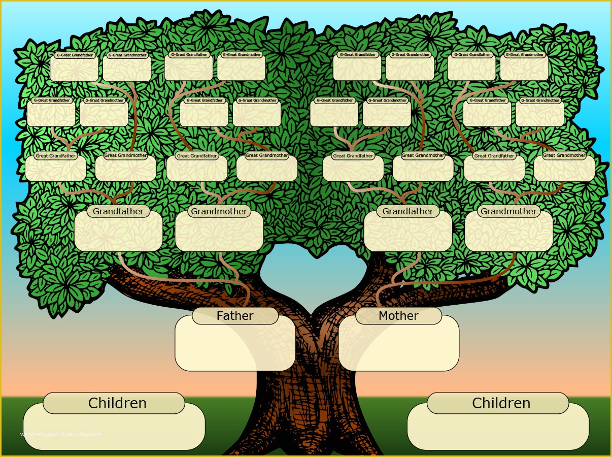 Free Family Tree Template Of Free Family Tree Templates
