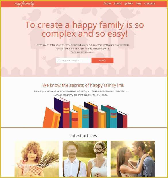 Free Family Website Templates Download Of 25 Family Website themes & Templates