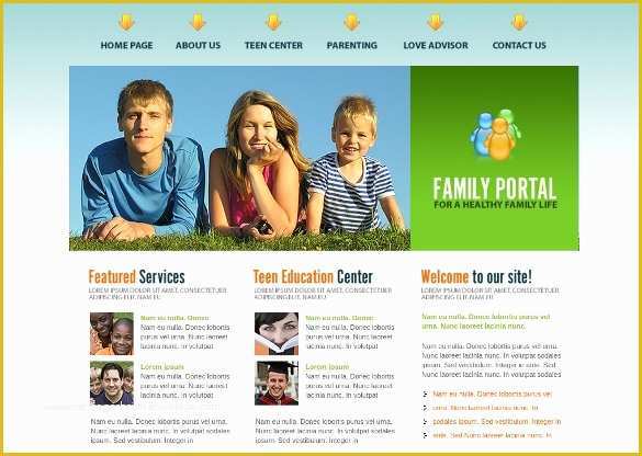 Free Family Website Templates Download Of 28 Family Website themes & Templates
