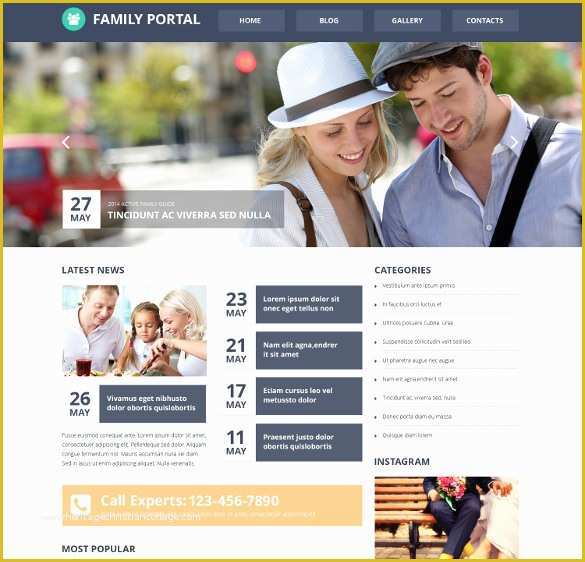 Free Family Website Templates Download Of 28 Family Website themes & Templates