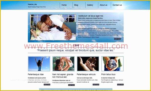 Free Family Website Templates Download Of Free Family Care Blue Css Website Template Freethemes4all