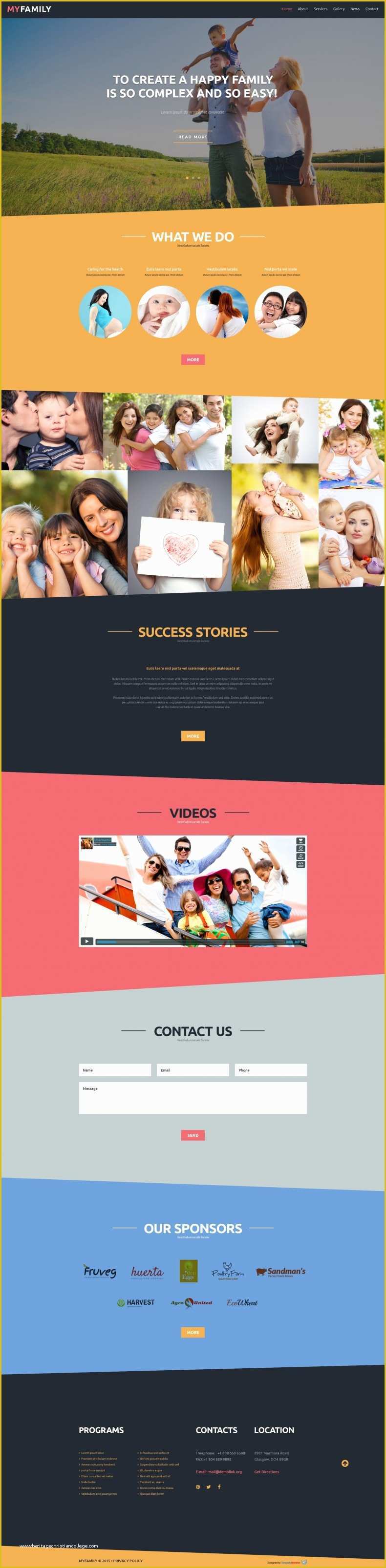 Free Family Website Templates Download Of Free Family Center Joomla Template