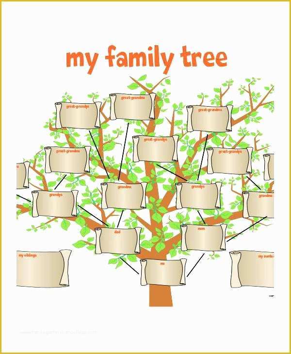 Free Family Website Templates Download Of Free Printable Family Tree Charts Blank Template Word