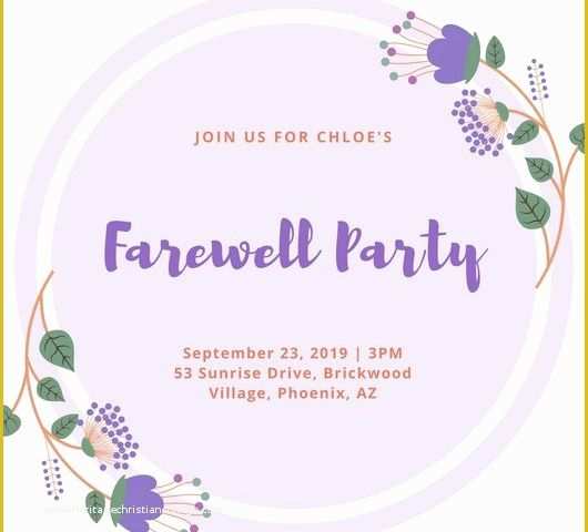 Free Farewell Invitation Templates Of Customize 3 999 Farewell Party Invitation Templates