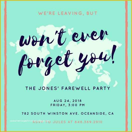 Free Farewell Invitation Templates Of Customize 3 999 Farewell Party Invitation Templates