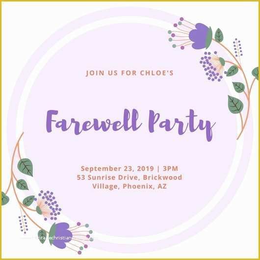 Free Farewell Invitation Templates Of Customize 3 999 Farewell Party Invitation Templates