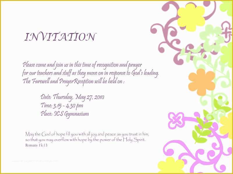 Free Farewell Invitation Templates Of Farewell Invitation Templates Invitation Template