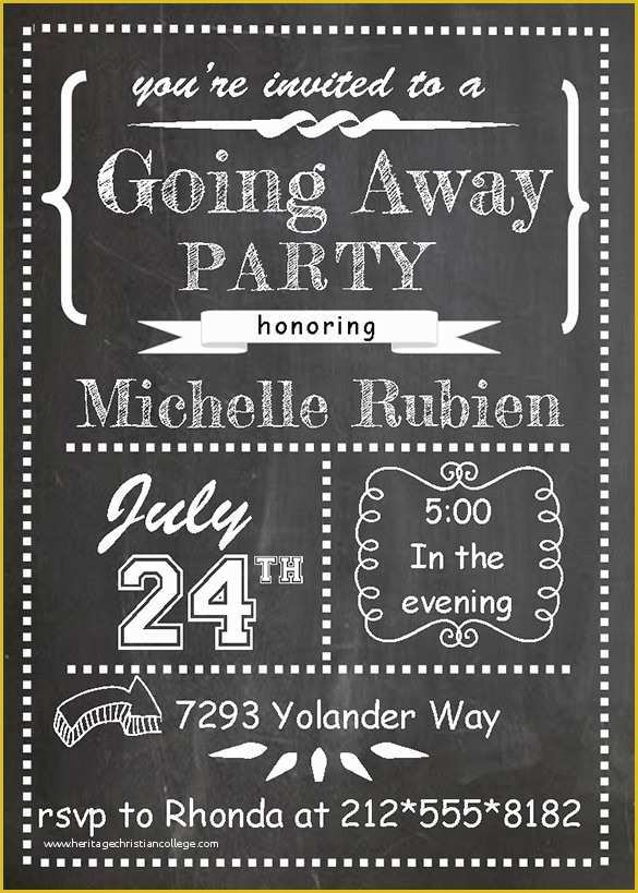 Free Farewell Invitation Templates Of Farewell Party Invitation Template 29 Free Psd format