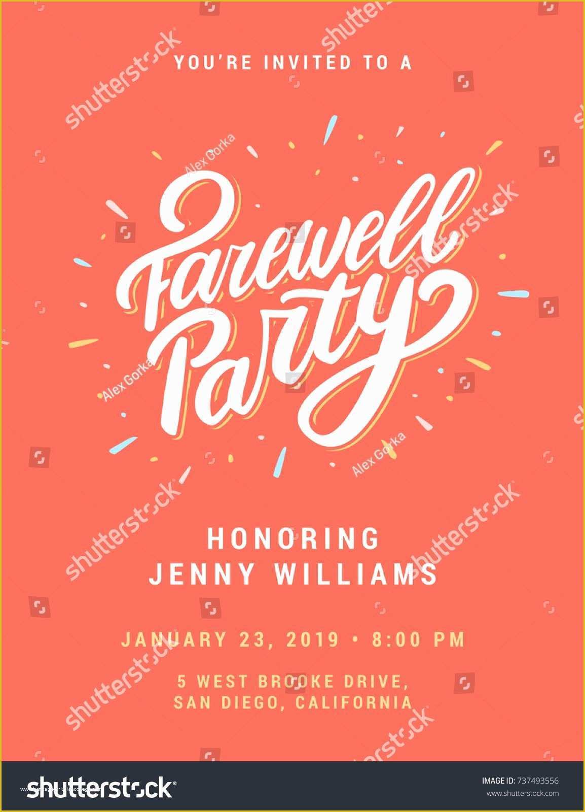 Free Farewell Invitation Templates Of Farewell Party Invitation Template Free