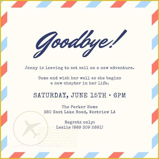 Free Farewell Invitation Templates Of Farewell Party Invitation Templates Canva