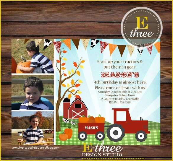 Free Farm Birthday Invitation Templates Of 33 Kids Birthday Invitation Templates Psd Vector Eps