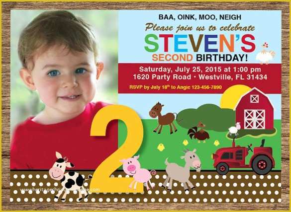 Free Farm Birthday Invitation Templates Of Farm 1st Birthday Invitations Eyerunforpob