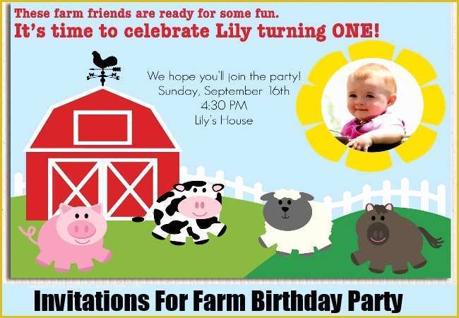 Free Farm Birthday Invitation Templates Of Unique Farm Birthday Party Ideas Ideas for A Farm themed