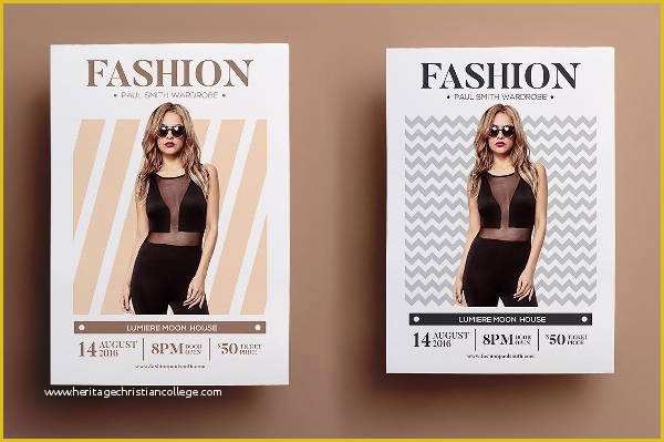50 Free Fashion Show Flyer Template