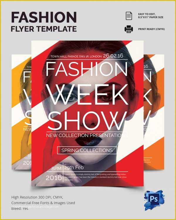 Free Fashion Show Flyer Template Of 22 Fashion Flyer Psd Templates & Designs