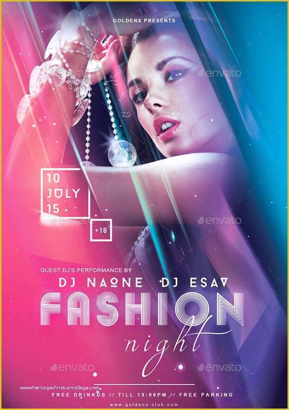 Free Fashion Show Flyer Template Of 24 Fashion Flyer Psd Templates & Designs